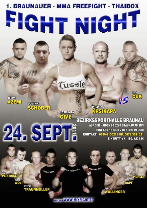 Kurzergebnisse 1. Braunauer Fight Night